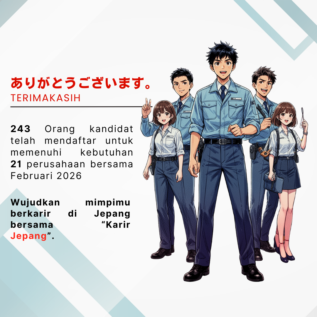 Karir Jepang - P3MI -Program Tokutei Ginou dan Engineering